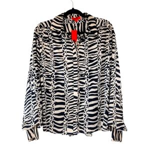Maple Cliff cream and black blouse Sz 1X